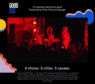 GOODFest, A livestream festival for good.